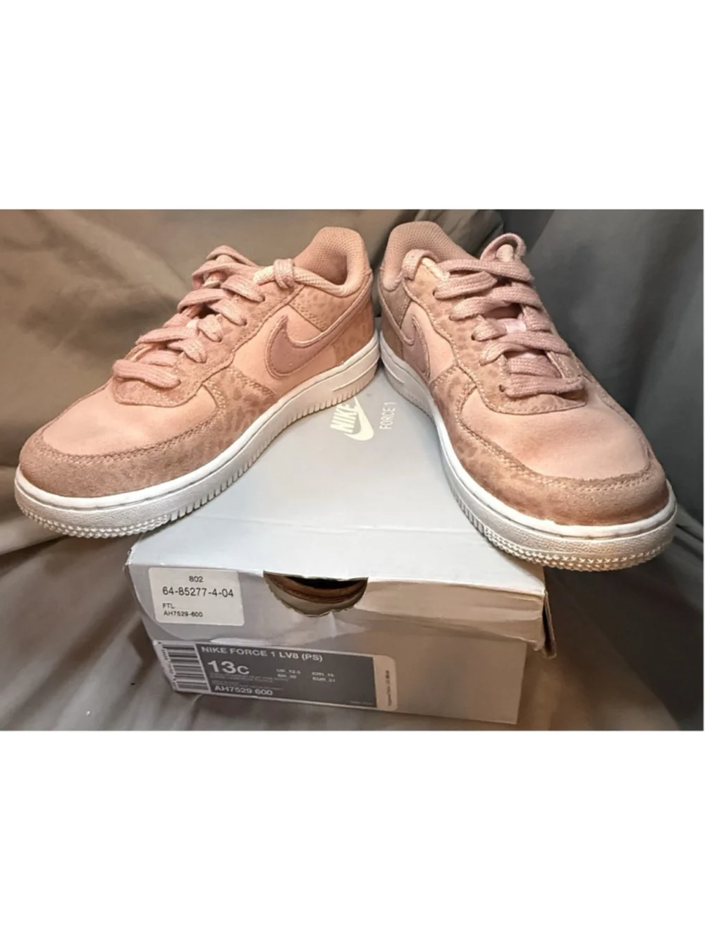 Nike Air Force 1 “Leopard” AH7529 600 Unisex Kids Size 13C With Box